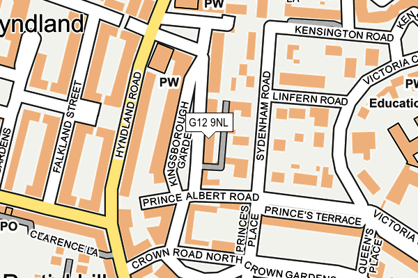 G12 9NL map - OS OpenMap – Local (Ordnance Survey) G12 9NL map - OS OpenMap – Local (Ordnance Survey)