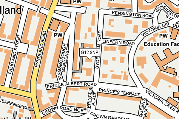 G12 9NP map - OS OpenMap – Local (Ordnance Survey) G12 9NP map - OS OpenMap – Local (Ordnance Survey)