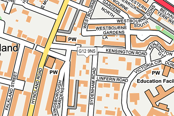 G12 9NS map - OS OpenMap – Local (Ordnance Survey) G12 9NS map - OS OpenMap – Local (Ordnance Survey)