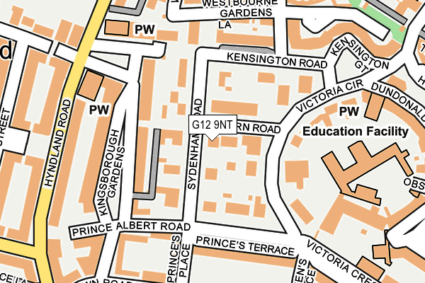 G12 9NT map - OS OpenMap – Local (Ordnance Survey) G12 9NT map - OS OpenMap – Local (Ordnance Survey)
