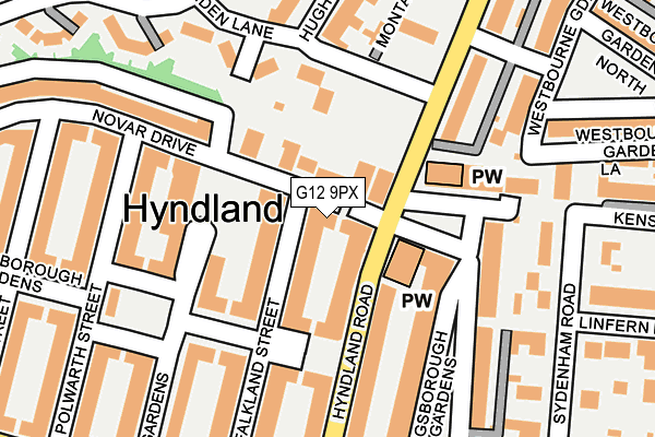 G12 9PX map - OS OpenMap – Local (Ordnance Survey) G12 9PX map - OS OpenMap – Local (Ordnance Survey)