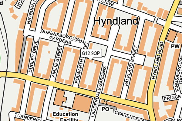 G12 9QP map - OS OpenMap – Local (Ordnance Survey) G12 9QP map - OS OpenMap – Local (Ordnance Survey)