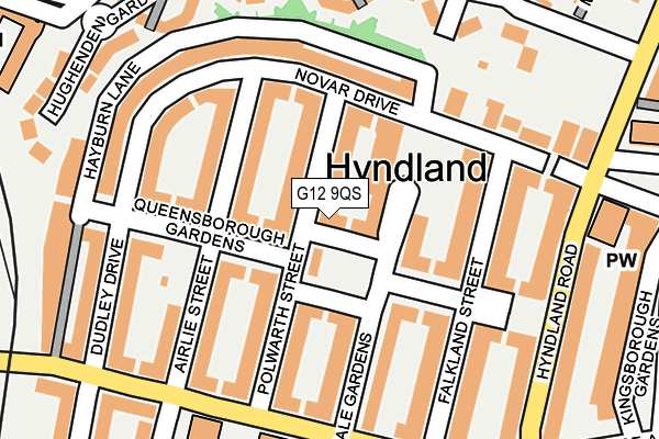 G12 9QS map - OS OpenMap – Local (Ordnance Survey) G12 9QS map - OS OpenMap – Local (Ordnance Survey)