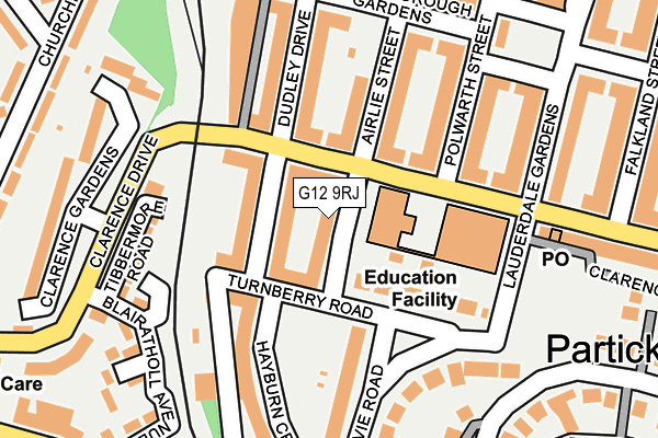 G12 9RJ map - OS OpenMap – Local (Ordnance Survey) G12 9RJ map - OS OpenMap – Local (Ordnance Survey)