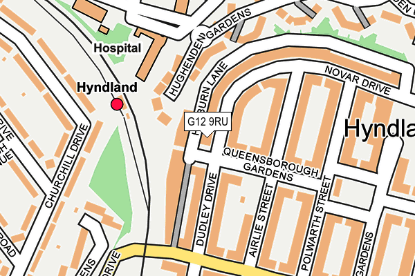 G12 9RU map - OS OpenMap – Local (Ordnance Survey) G12 9RU map - OS OpenMap – Local (Ordnance Survey)