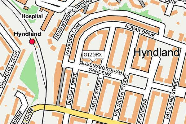 G12 9RX map - OS OpenMap – Local (Ordnance Survey) G12 9RX map - OS OpenMap – Local (Ordnance Survey)