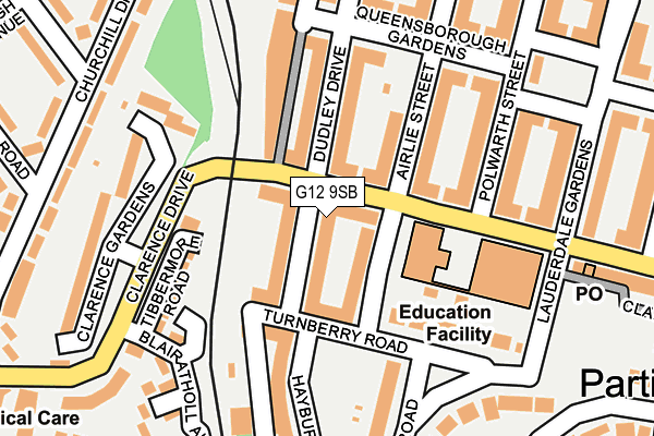 G12 9SB map - OS OpenMap – Local (Ordnance Survey) G12 9SB map - OS OpenMap – Local (Ordnance Survey)