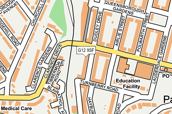 G12 9SF map - OS OpenMap – Local (Ordnance Survey) G12 9SF map - OS OpenMap – Local (Ordnance Survey)