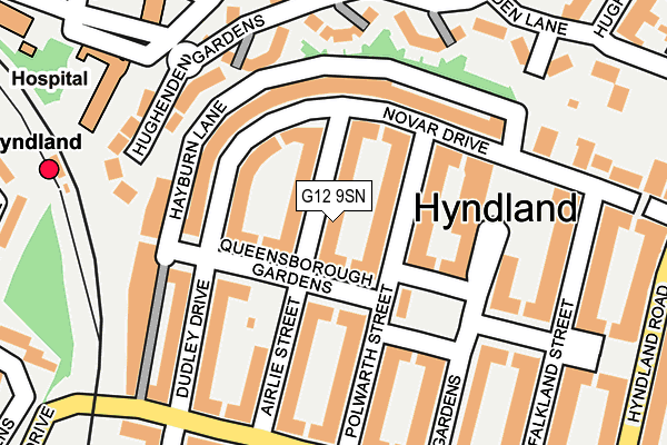G12 9SN map - OS OpenMap – Local (Ordnance Survey) G12 9SN map - OS OpenMap – Local (Ordnance Survey)