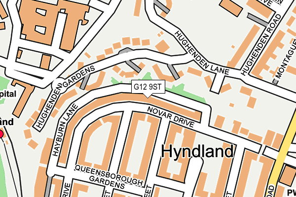 G12 9ST map - OS OpenMap – Local (Ordnance Survey) G12 9ST map - OS OpenMap – Local (Ordnance Survey)