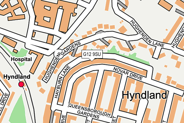 G12 9SU map - OS OpenMap – Local (Ordnance Survey) G12 9SU map - OS OpenMap – Local (Ordnance Survey)