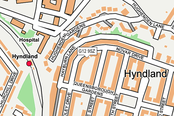 G12 9SZ map - OS OpenMap – Local (Ordnance Survey) G12 9SZ map - OS OpenMap – Local (Ordnance Survey)