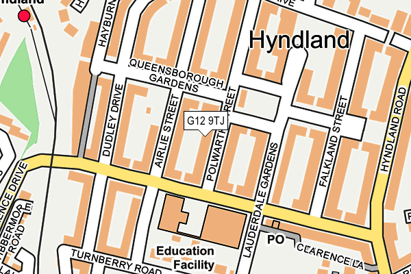 G12 9TJ map - OS OpenMap – Local (Ordnance Survey) G12 9TJ map - OS OpenMap – Local (Ordnance Survey)