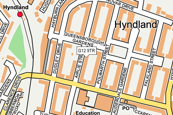 G12 9TR map - OS OpenMap – Local (Ordnance Survey) G12 9TR map - OS OpenMap – Local (Ordnance Survey)