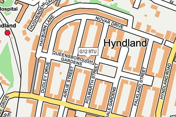 G12 9TU map - OS OpenMap – Local (Ordnance Survey) G12 9TU map - OS OpenMap – Local (Ordnance Survey)
