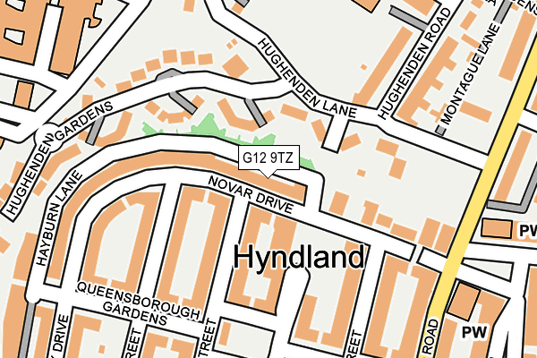 G12 9TZ map - OS OpenMap – Local (Ordnance Survey) G12 9TZ map - OS OpenMap – Local (Ordnance Survey)