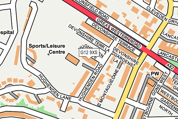 G12 9XS map - OS OpenMap – Local (Ordnance Survey) G12 9XS map - OS OpenMap – Local (Ordnance Survey)