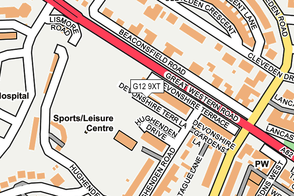G12 9XT map - OS OpenMap – Local (Ordnance Survey) G12 9XT map - OS OpenMap – Local (Ordnance Survey)