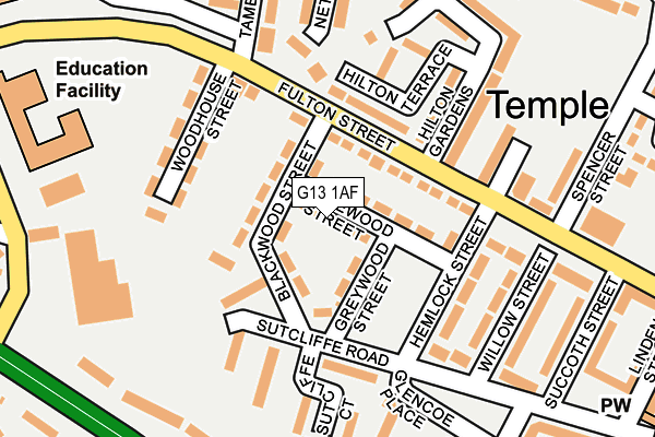 G13 1AF map - OS OpenMap – Local (Ordnance Survey) G13 1AF map - OS OpenMap – Local (Ordnance Survey)