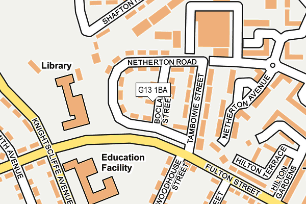 G13 1BA map - OS OpenMap – Local (Ordnance Survey) G13 1BA map - OS OpenMap – Local (Ordnance Survey)