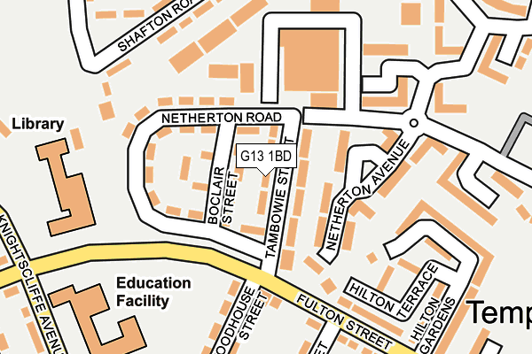 G13 1BD map - OS OpenMap – Local (Ordnance Survey) G13 1BD map - OS OpenMap – Local (Ordnance Survey)