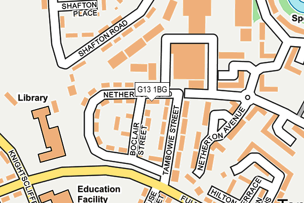 G13 1BG map - OS OpenMap – Local (Ordnance Survey)