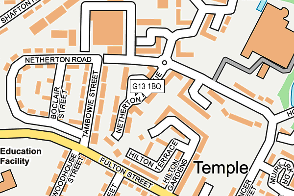 G13 1BQ map - OS OpenMap – Local (Ordnance Survey) G13 1BQ map - OS OpenMap – Local (Ordnance Survey)