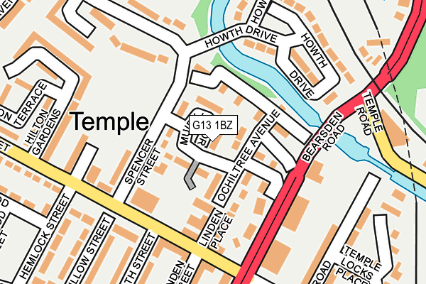 G13 1BZ map - OS OpenMap – Local (Ordnance Survey) G13 1BZ map - OS OpenMap – Local (Ordnance Survey)