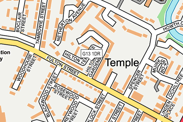 G13 1DR map - OS OpenMap – Local (Ordnance Survey) G13 1DR map - OS OpenMap – Local (Ordnance Survey)