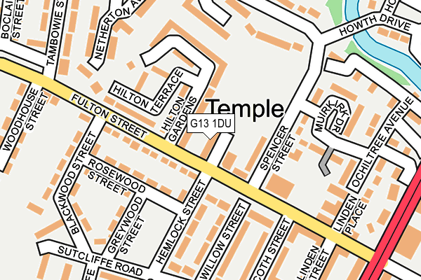 G13 1DU map - OS OpenMap – Local (Ordnance Survey) G13 1DU map - OS OpenMap – Local (Ordnance Survey)