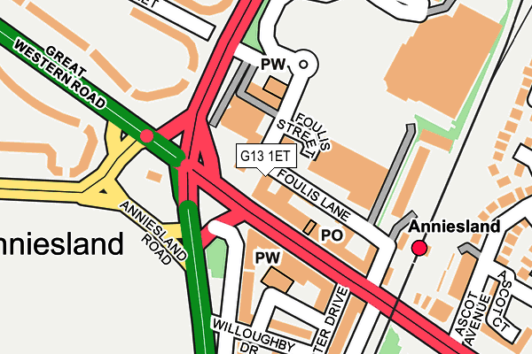 G13 1ET map - OS OpenMap – Local (Ordnance Survey) G13 1ET map - OS OpenMap – Local (Ordnance Survey)