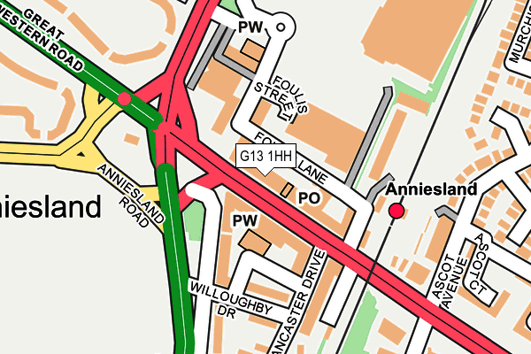G13 1HH map - OS OpenMap – Local (Ordnance Survey) G13 1HH map - OS OpenMap – Local (Ordnance Survey)