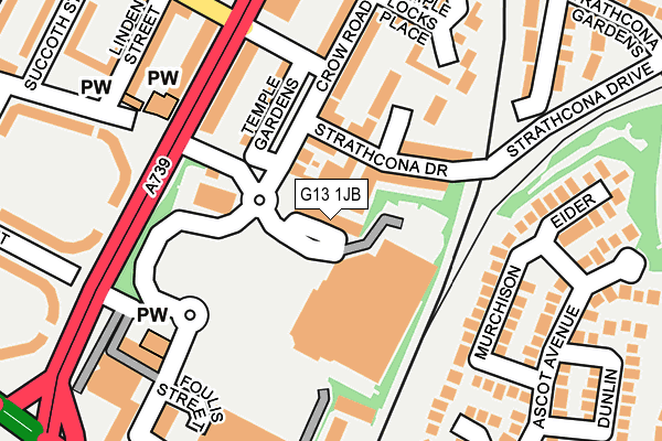 G13 1JB map - OS OpenMap – Local (Ordnance Survey) G13 1JB map - OS OpenMap – Local (Ordnance Survey)