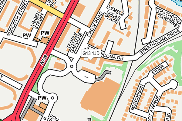 G13 1JD map - OS OpenMap – Local (Ordnance Survey) G13 1JD map - OS OpenMap – Local (Ordnance Survey)