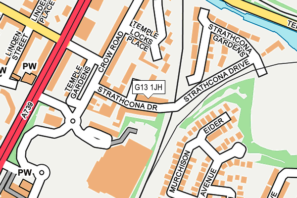 G13 1JH map - OS OpenMap – Local (Ordnance Survey) G13 1JH map - OS OpenMap – Local (Ordnance Survey)