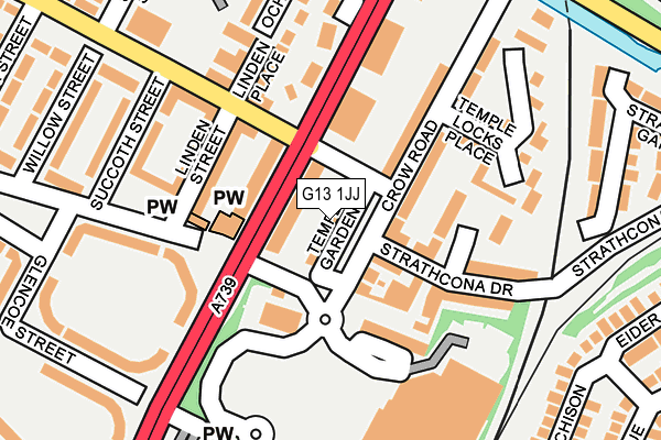 G13 1JJ map - OS OpenMap – Local (Ordnance Survey) G13 1JJ map - OS OpenMap – Local (Ordnance Survey)