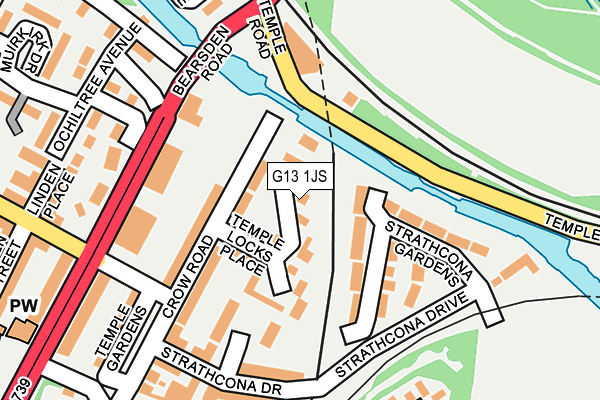G13 1JS map - OS OpenMap – Local (Ordnance Survey) G13 1JS map - OS OpenMap – Local (Ordnance Survey)