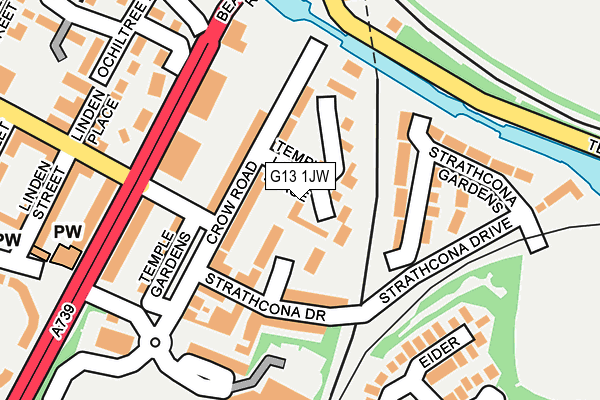 G13 1JW map - OS OpenMap – Local (Ordnance Survey) G13 1JW map - OS OpenMap – Local (Ordnance Survey)