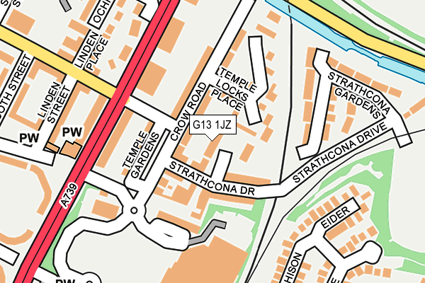 G13 1JZ map - OS OpenMap – Local (Ordnance Survey) G13 1JZ map - OS OpenMap – Local (Ordnance Survey)