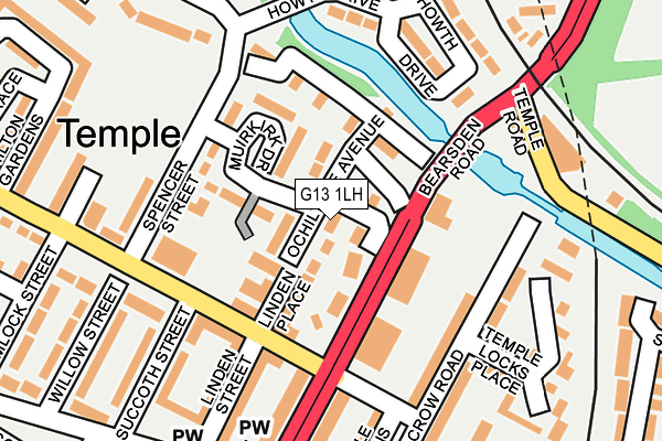 G13 1LH map - OS OpenMap – Local (Ordnance Survey) G13 1LH map - OS OpenMap – Local (Ordnance Survey)