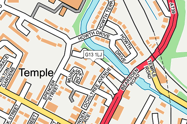 G13 1LJ map - OS OpenMap – Local (Ordnance Survey) G13 1LJ map - OS OpenMap – Local (Ordnance Survey)
