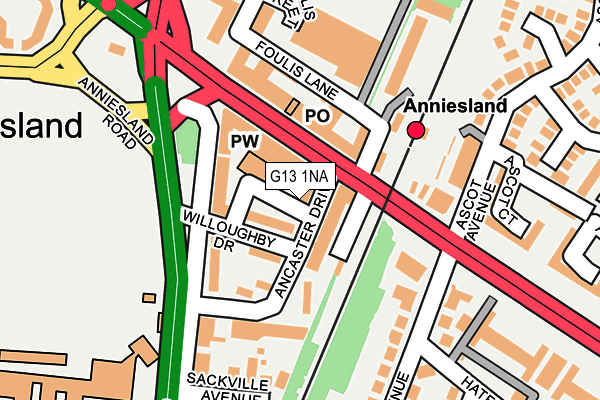 G13 1NA map - OS OpenMap – Local (Ordnance Survey) G13 1NA map - OS OpenMap – Local (Ordnance Survey)