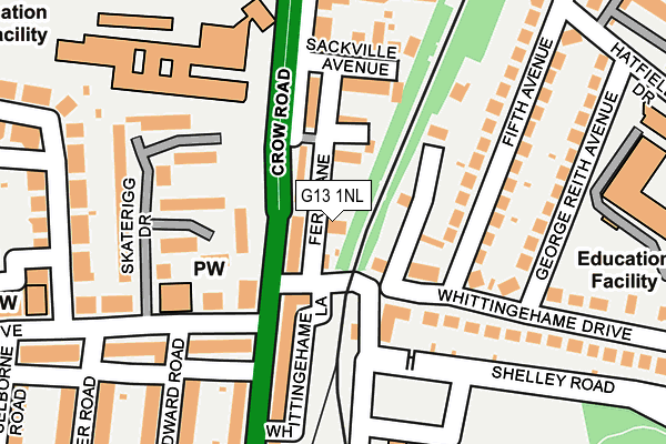 G13 1NL map - OS OpenMap – Local (Ordnance Survey) G13 1NL map - OS OpenMap – Local (Ordnance Survey)