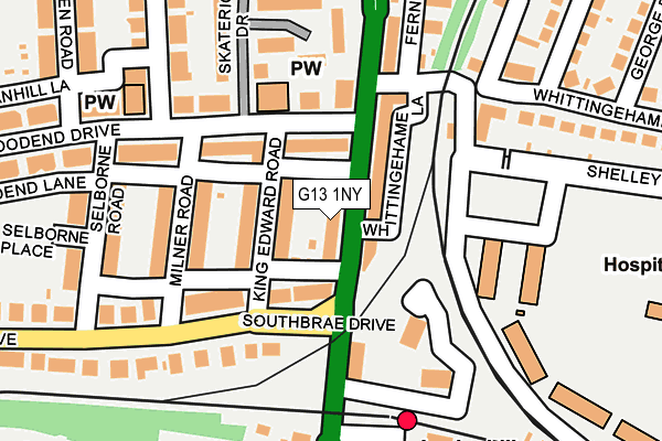 G13 1NY map - OS OpenMap – Local (Ordnance Survey) G13 1NY map - OS OpenMap – Local (Ordnance Survey)