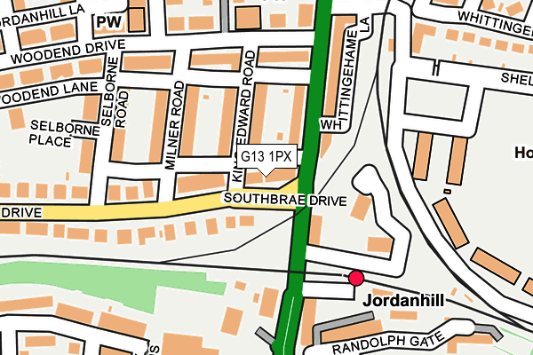 G13 1PX map - OS OpenMap – Local (Ordnance Survey) G13 1PX map - OS OpenMap – Local (Ordnance Survey)