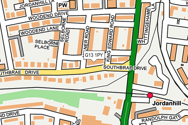 G13 1PY map - OS OpenMap – Local (Ordnance Survey) G13 1PY map - OS OpenMap – Local (Ordnance Survey)