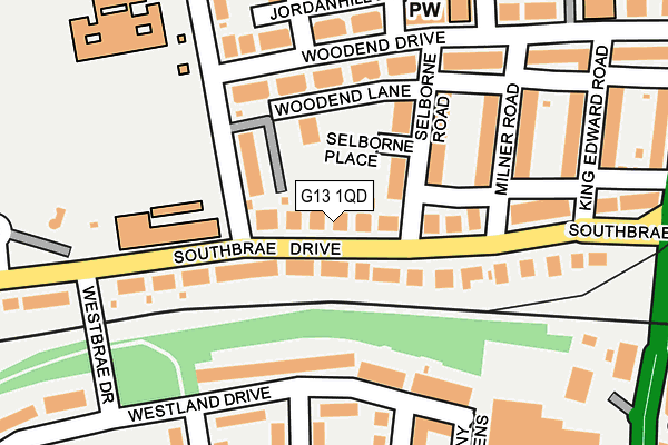 G13 1QD map - OS OpenMap – Local (Ordnance Survey) G13 1QD map - OS OpenMap – Local (Ordnance Survey)