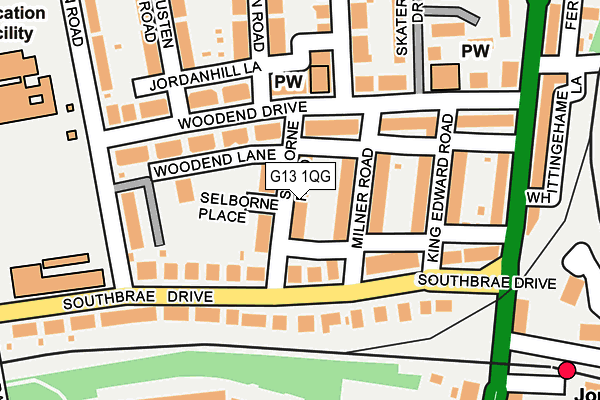 G13 1QG map - OS OpenMap – Local (Ordnance Survey) G13 1QG map - OS OpenMap – Local (Ordnance Survey)