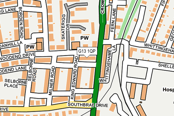 G13 1QP map - OS OpenMap – Local (Ordnance Survey) G13 1QP map - OS OpenMap – Local (Ordnance Survey)