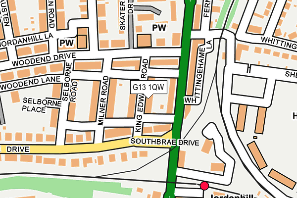 G13 1QW map - OS OpenMap – Local (Ordnance Survey) G13 1QW map - OS OpenMap – Local (Ordnance Survey)